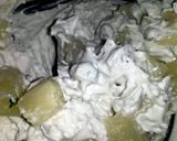 A picture of step 2 of Sig's Blue Cheese and Pineapple Mushroom Cup.