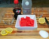 A picture of step 1 of Mike's Adult Watermelon Lemonade.