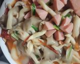 Hình bước làm 4 của món Nấm sò xào thập cẩm
