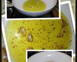 A picture of step 2 of AMIEs SPAGHETTINI with OIL, GARLIC and CHILI.