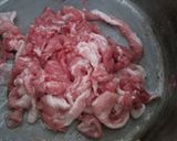 A picture of step 1 of Mildly Flavored Sauteed Pork with Ketchup.