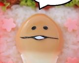 A picture of step 10 of For Character Bentos: Easy to Make a Hard Boiled Egg - "Nameko Saibai Kit".
