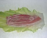 A picture of step 1 of Chinese Cabbage and Pork Belly Wraps Simmered in Soup.