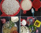 A picture of step 1 of Sprouts veg curd stuffed paratha of Oats.