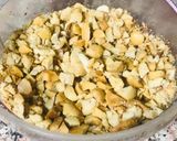 A picture of step 4 of Roasted sunflower seeds & other seeds spiced jaggery brittle.