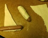 A picture of step 2 of Pigs in a Blanket.