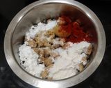 A picture of step 1 of Dry Soya Manchurian.