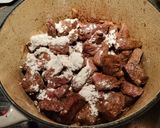 A picture of step 6 of Beef Bourguignon.