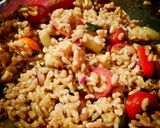 A picture of step 4 of Summer Rice Salad.