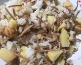 Foto del paso 1 de la receta: Torta de arroz y plátano amarillo
