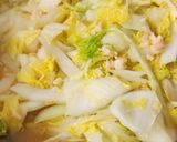 Hình bước làm 3 của món Cải thảo xào tôm