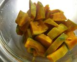 A picture of step 2 of Easy Kabocha Cupcake Muffins with Pancake Mix.