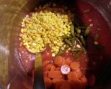 A picture of step 5 of taisen's sausage and veggie soup.