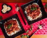 Foto del paso 3 de la receta: Arroz integral con carne y champiñones