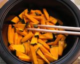 A picture of step 3 of Easy Microwave Kabocha Squash Kinpira for Bentos.