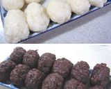 A picture of step 4 of Spring Botamochi and Autumn Ohagi.