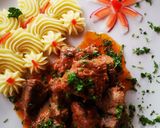 Pas rețetă Carne de porc cu sos de roșii 3 fotografie