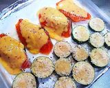 A picture of step 3 of Pan-Fried Eggplant and Zucchini Panko Fritters.