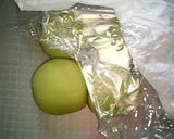 A picture of step 2 of Matcha Bagels.