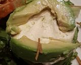 A picture of step 4 of Vertical tomato avocado goat cheese salad.