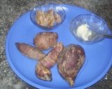 A picture of step 1 of Sweet Potato in jaggery.