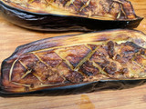 Berenjenas rellenas de atún en freidora de aire