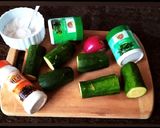 A picture of step 1 of Zucchini onion chips.