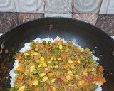 A picture of step 5 of Subj Soya Biryani.