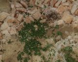A picture of step 3 of Grandpa's special bread stuffing.