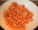 A picture of step 3 of Mexican Sweet Potato Hash with Bacon and Cucumber.