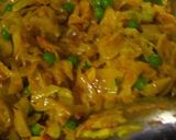 A picture of step 4 of Cabbage With Peas.