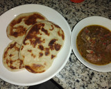 A picture of step 3 of Naan bread.