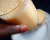 A picture of step 4 of Mango pannacotta smoothie.