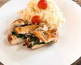 Φωτογραφία βήματος 7 της συνταγής Baked chicken Florentine - Κοτόπουλο με γέμιση σπανάκι και φέτα