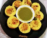 स्टफ्ड खमण ढोकला रींग्स (stuffed khaman dhokla rings recipe in Hindi) रेसिपी चरण 8 फोटो