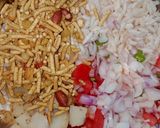 A picture of step 3 of Bhel Puri.