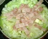 A picture of step 3 of Spring Cabbage and Bacon Miso Soup.