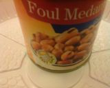 A picture of step 1 of Fuol with Tahini.