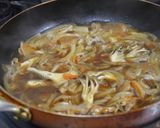 A picture of step 5 of Sautéed Cod and Tofu with Chinese-Style Ankake Sauce.