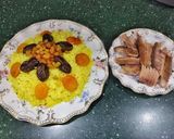 A picture of step 7 of Milky pilaf with salty fish.