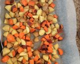 A picture of step 6 of Roasted Baby Golden/Sweet Potatoes.