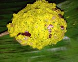 A picture of step 5 of Steamed brinjal masala.