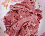 Hình bước làm 1 của món Gan heo xào hẹ