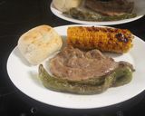 Foto del paso 6 de la receta: Cabezada con pimientos y maiz al grill doble