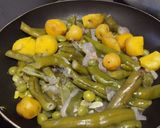 Foto del paso 5 de la receta: Salteado🧅de habichuelas🥘y arvejas🫛🧄🍠
