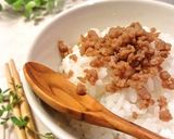 A picture of step 4 of Everybody's Favorite Sweet and Salty Chicken Soboro.