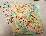 A picture of step 4 of Unicorn bark.