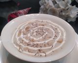 A picture of step 5 of Cream of mushrooms and sausages soup.