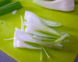 A picture of step 2 of From Tsuruhashi, Osaka - Mum's Joen with Green Onion or Chinese Chives.