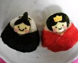 A picture of step 8 of Empress & Emperor for Girls' Day Bento.